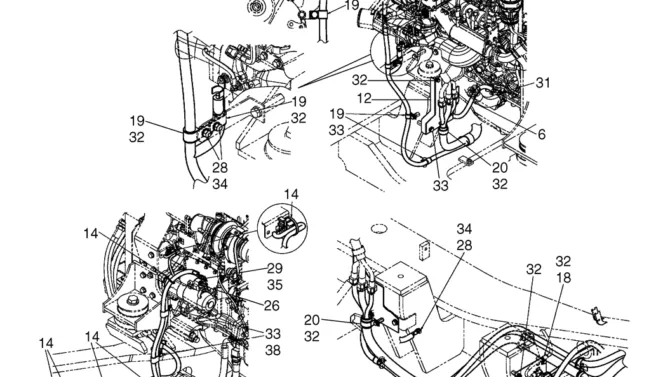 02-80-11(11) HARNESS ASSEMBLY, UPPER (ENGINE) (LS13E00024F1)-SK460-8 SK485-8 Kobelco Excavator Parts Number Electronic Catalog EPC Manuals