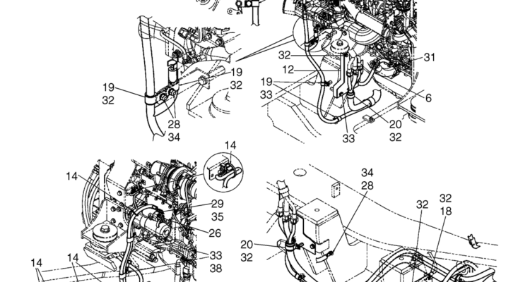 02-80-11(11) HARNESS ASSEMBLY, UPPER (ENGINE) (LS13E00024F1)-SK460-8 SK485-8 Kobelco Excavator Parts Number Electronic Catalog EPC Manuals