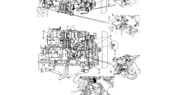 02-90(01) HARNESS ASSEMBLY, UPPER (ENGINE) (LS16E00008F1)-SK460-8 SK485-8 Kobelco Excavator Parts Number Electronic Catalog EPC Manuals