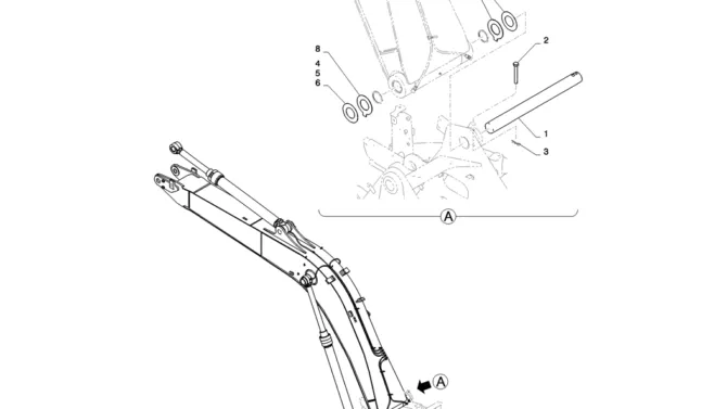 03-001(00) BOOM INSTALLATION-2 SK130-8 SK140LC Excavator Parts Number Electronic Catalog EPC Manuals