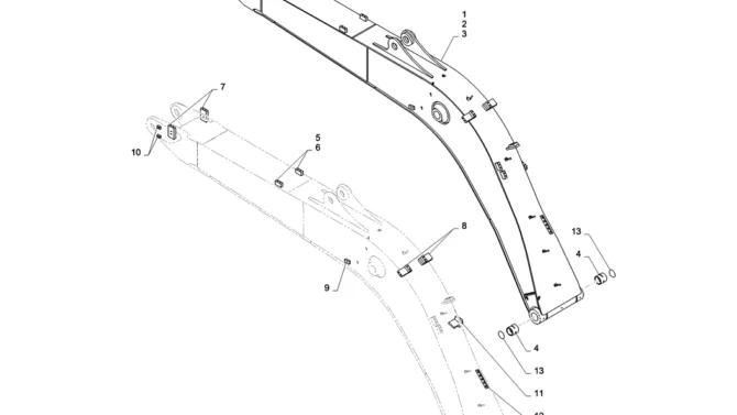 03-002(00) BOOM, HOE 4.68M-2 SK130-8 SK140LC Excavator Parts Number Electronic Catalog EPC Manuals