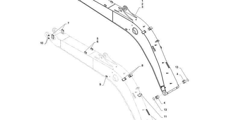 03-002(00) BOOM, HOE 4.68M-2 SK130-8 SK140LC Excavator Parts Number Electronic Catalog EPC Manuals