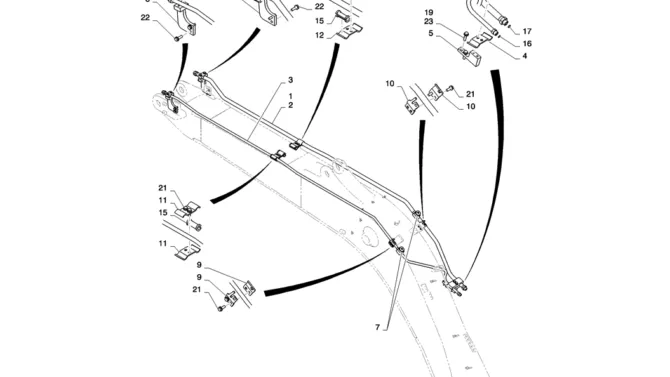 03-007(02) HYDRAULIC LINES, BOOM (NIBBLER & BREAKER)-2 SK130-8 SK140LC Excavator Parts Number Electronic Catalog EPC Manuals