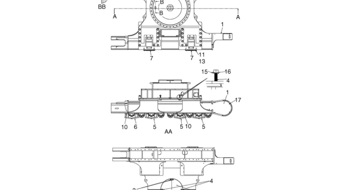 03-01-01(00) FRAME ASSEMBLY, LOW (STANDARD GUIDE, HIGH AND WIDE UNDERCARRIAGE) (LS01FU0002F1)-SK460-8 SK485-8 Kobelco Excavator Parts Number Electronic Catalog EPC Manuals