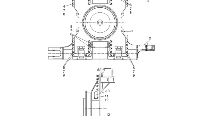 03-01-03(00) FRAME ASSEMBLY, LOW (LOGGER, HIGH AND WIDE UNDERCARRIAGE) (LS02FU0007P1)-SK460-8 SK485-8 Kobelco Excavator Parts Number Electronic Catalog EPC Manuals