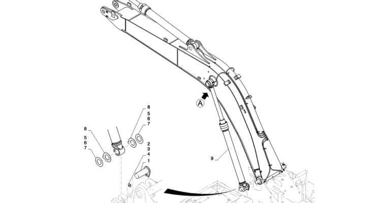 03-011(01) CYLINDER INSTALLATION (BOOM)-2 SK130-8 SK140LC Excavator Parts Number Electronic Catalog EPC Manuals