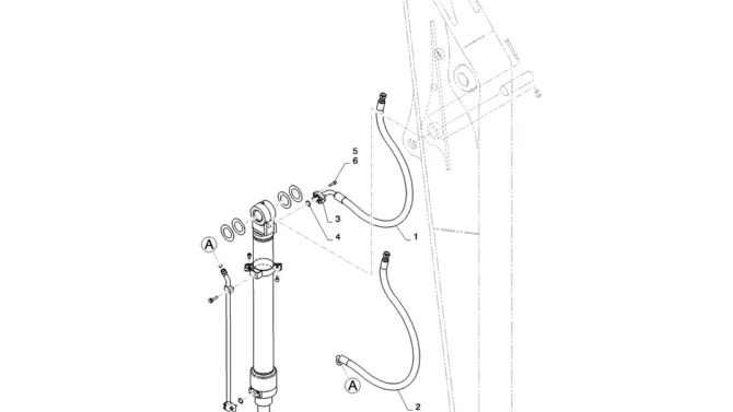 03-016(00) HYDRAULIC LINES, ARM 2.84M (BUCKET)-2 SK130-8 SK140LC Excavator Parts Number Electronic Catalog EPC Manuals