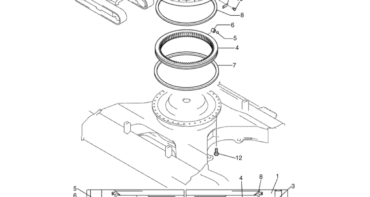 03-02(00) SLEWING RING ASSEMBLY (LS40F00011F1)-SK460-8 SK485-8 Kobelco Excavator Parts Number Electronic Catalog EPC Manuals
