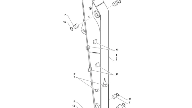 03-024(00) ARM, LONG 2.84M (NIBBLER & BREAKER)-2 SK130-8 SK140LC Excavator Parts Number Electronic Catalog EPC Manuals