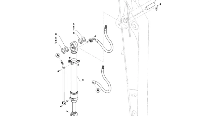 03-031(01) CYLINDER INSTALLATION (BUCKET)-2 SK130-8 SK140LC Excavator Parts Number Electronic Catalog EPC Manuals