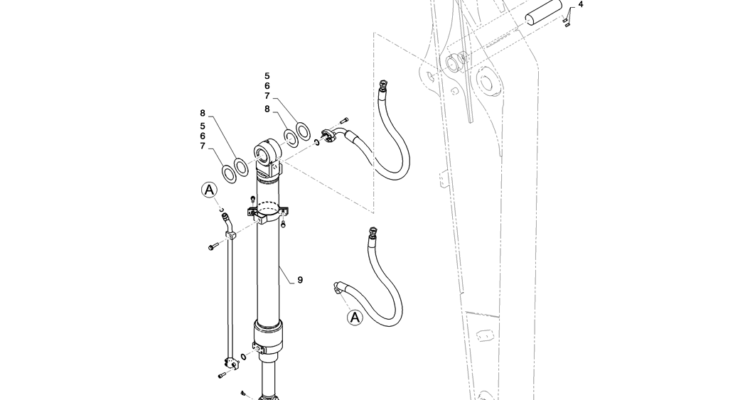 03-031(01) CYLINDER INSTALLATION (BUCKET)-2 SK130-8 SK140LC Excavator Parts Number Electronic Catalog EPC Manuals
