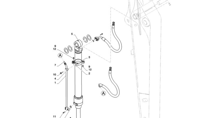 03-033(00) HYDRAULIC LINES, CYLINDER (BUCKET)-2 SK130-8 SK140LC Excavator Parts Number Electronic Catalog EPC Manuals