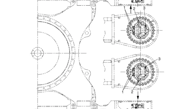 03-09(00) HYDRAULIC LINES, PROPEL (LS12H00005F1)-SK460-8 SK485-8 Kobelco Excavator Parts Number Electronic Catalog EPC Manuals