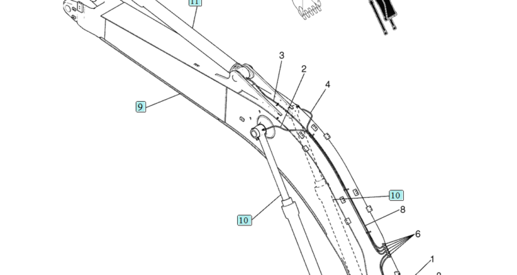 04-01(00) BOOM INSTALLATION (LS02B00167F1 & LS02B00127F1)-SK460-8 SK485-8 Kobelco Excavator Parts Number Electronic Catalog EPC Manuals