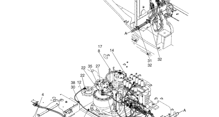 04-22-00(01) CONTROL LINES, VALVE (NIBBLER & BREAKER) (LS64H00130F1)-SK460-8 SK485-8 Kobelco Excavator Parts Number Electronic Catalog EPC Manuals