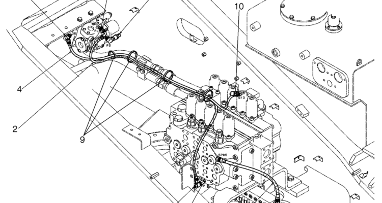 04-22-00(04) CONTROL LINES, VALVE (NIBBLER & BREAKER) (LS64H00130F1)-SK460-8 SK485-8 Kobelco Excavator Parts Number Electronic Catalog EPC Manuals