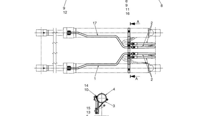 04-24-01(01) HYDRAULIC LINES, CYLINDER - BOOM (BOOM & ARM HOLDING VALVES) (LS42H00195F1)-SK460-8 SK485-8 Kobelco Excavator Parts Number Electronic Catalog EPC Manuals