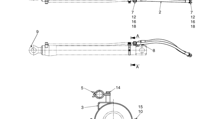 04-25(00) HYDRAULIC LINES, CYLINDER (LS42H00208F1)-SK460-8 SK485-8 Kobelco Excavator Parts Number Electronic Catalog EPC Manuals