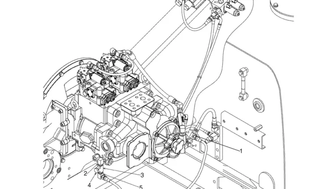 04-35-05(00) CONTROL LINES, PUMP, JRB (LC06HU0005F5)-SK460-8 SK485-8 Kobelco Excavator Parts Number Electronic Catalog EPC Manuals