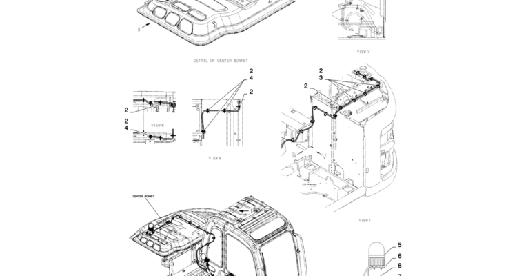 05-007(01) HARNESS ASSEMBLY, UPPER-2 SK130-8 SK140LC Excavator Parts Number Electronic Catalog EPC Manuals