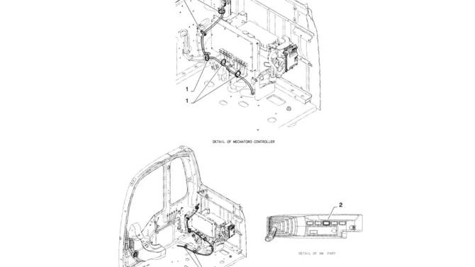 05-007(02) HARNESS ASSEMBLY, UPPER-2 SK130-8 SK140LC Excavator Parts Number Electronic Catalog EPC Manuals