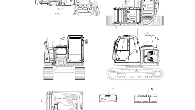 06-002(00) NAME PLATE INSTALLATION (ADD-ON C/W)-2 SK130-8 SK140LC Excavator Parts Number Electronic Catalog EPC Manuals