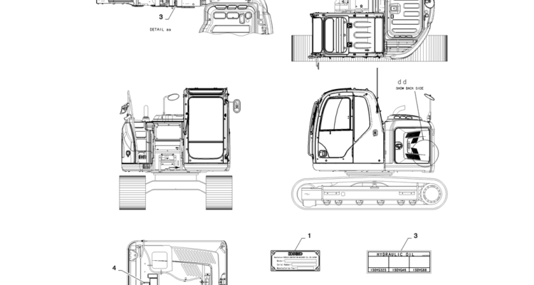 06-002(00) NAME PLATE INSTALLATION (ADD-ON C/W)-2 SK130-8 SK140LC Excavator Parts Number Electronic Catalog EPC Manuals
