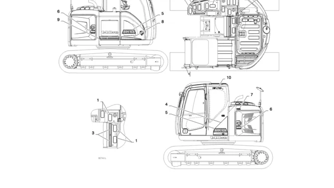 06-009(00) NAME PLATE INSTALLATION-2 SK130-8 SK140LC Excavator Parts Number Electronic Catalog EPC Manuals
