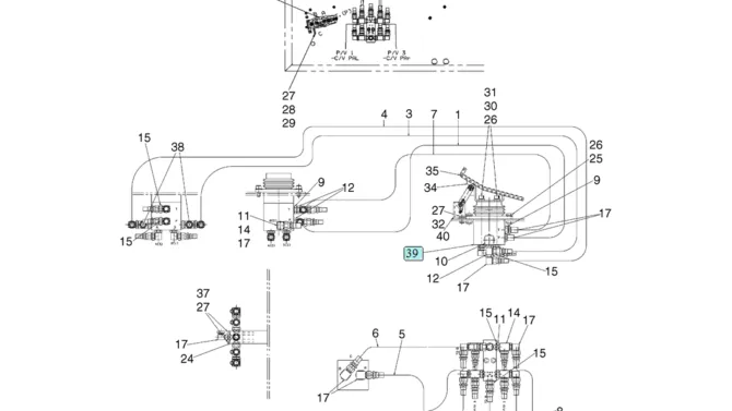 06-05(00) REMOTE CONTROL LINES SINGLE PEDAL TRAVEL (YN68HU0002F1)-SK460-8 SK485-8 Kobelco Excavator Parts Number Electronic Catalog EPC Manuals