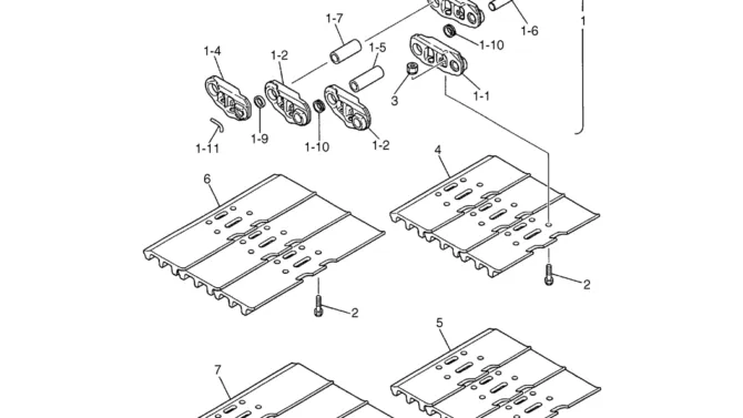 06-07(00) SHOE ASSEMBLY (LS60D00010F1, F2, F3 & F3)-SK460-8 SK485-8 Kobelco Excavator Parts Number Electronic Catalog EPC Manuals