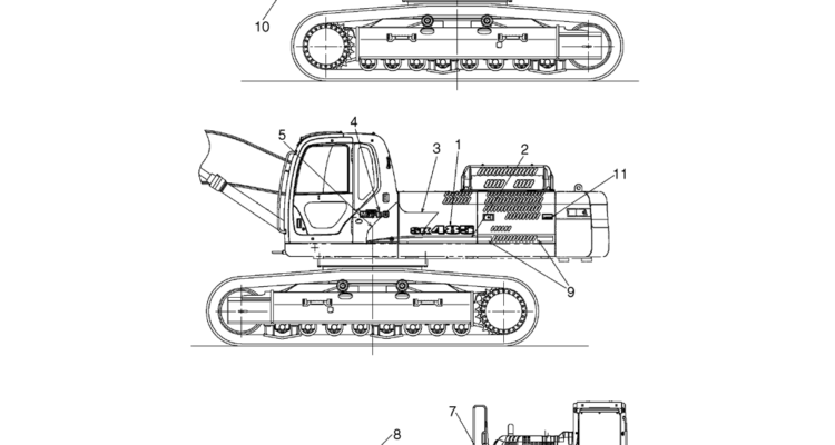 07-01(01) NAME PLATE INSTALLATION (EXTERIOR LOCATION) (LS22TU0006F1)-SK460-8 SK485-8 Kobelco Excavator Parts Number Electronic Catalog EPC Manuals