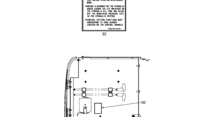 07-05(00) NAME PLATE INSTALLATION, LOCATION (YN22T00340F4)-SK460-8 SK485-8 Kobelco Excavator Parts Number Electronic Catalog EPC Manuals