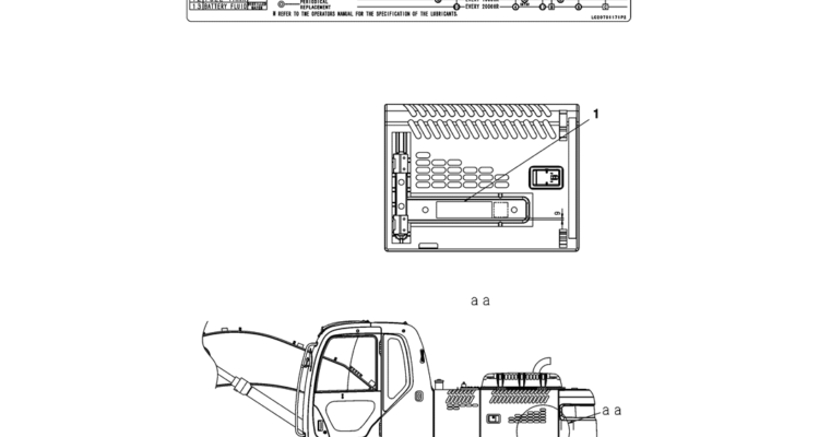 07-06(00) NAME PLATE INSTALLATION, LUBRICATION CHART (YN22T00333F3)-SK460-8 SK485-8 Kobelco Excavator Parts Number Electronic Catalog EPC Manuals
