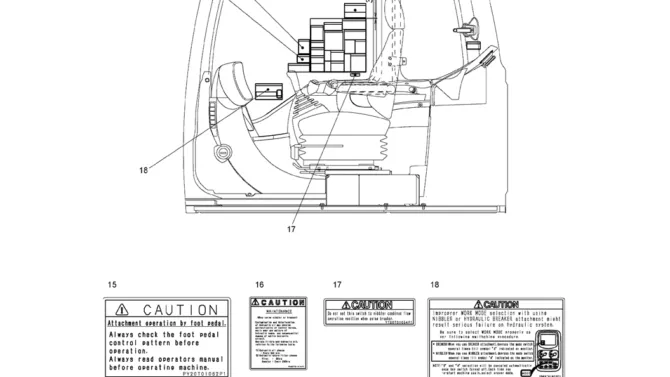07-12(00) NAME PLATE INSTALLATION, (NIBBLER & BREAKER) (YN22T00341F3)-SK460-8 SK485-8 Kobelco Excavator Parts Number Electronic Catalog EPC Manuals