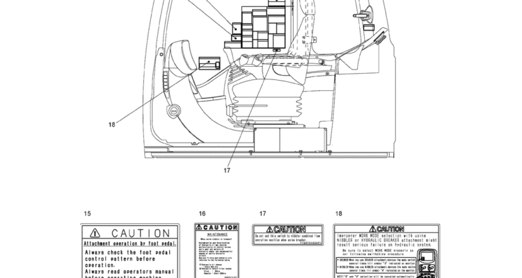 07-12(00) NAME PLATE INSTALLATION, (NIBBLER & BREAKER) (YN22T00341F3)-SK460-8 SK485-8 Kobelco Excavator Parts Number Electronic Catalog EPC Manuals