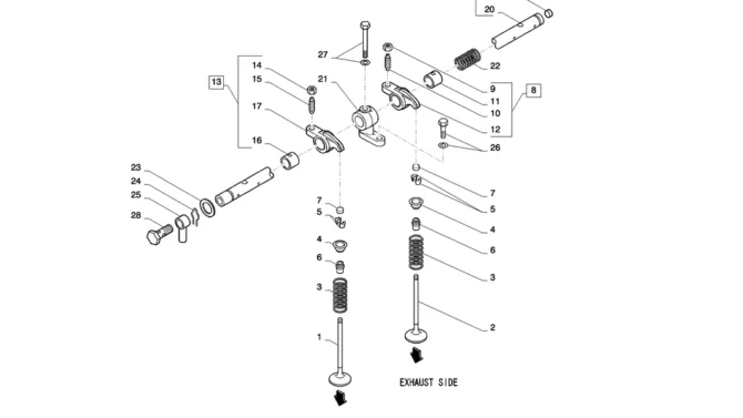 08-002(00) VALVE MECHANISM-2 SK130-8 SK140LC Excavator Parts Number Electronic Catalog EPC Manuals