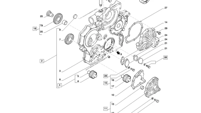 08-008(01) TIMING GEAR CASE-2 SK130-8 SK140LC Excavator Parts Number Electronic Catalog EPC Manuals
