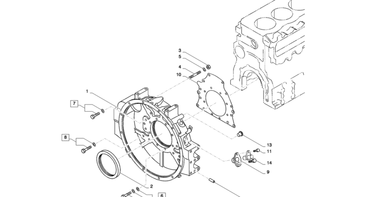 08 009(00) FLYWHEEL HOUSING