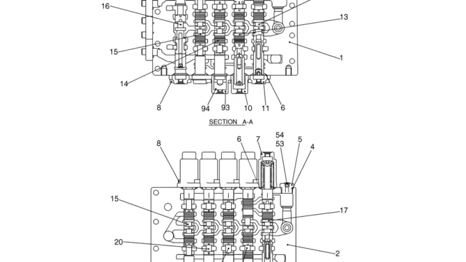 08-01-02(03) VALVE ASSEMBLY, CONTROL (LS30V00009F1)-SK460-8 SK485-8 Kobelco Excavator Parts Number Electronic Catalog EPC Manuals