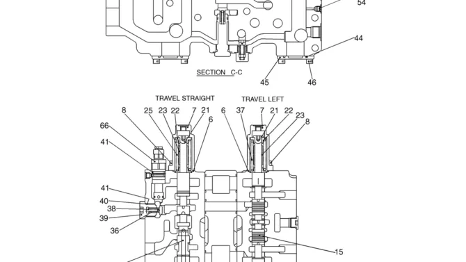08-01-03(04) VALVE ASSEMBLY, CONTROL (LS30V00009F1)-SK460-8 SK485-8 Kobelco Excavator Parts Number Electronic Catalog EPC Manuals