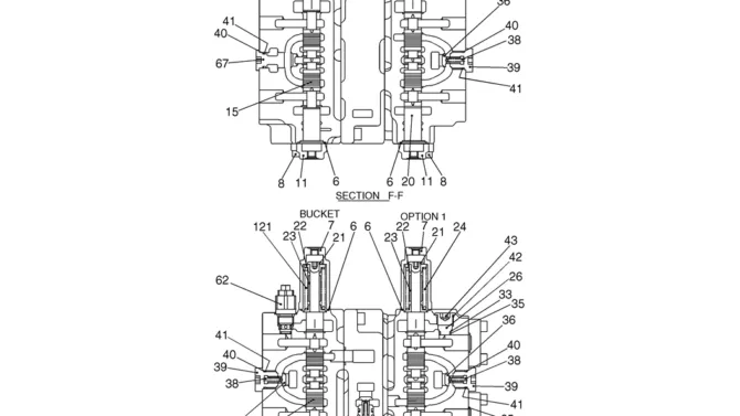 08-01-04(05) VALVE ASSEMBLY, CONTROL (LS30V00009F1)-SK460-8 SK485-8 Kobelco Excavator Parts Number Electronic Catalog EPC Manuals