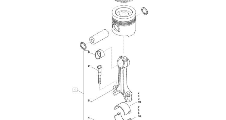 08-012(00) CONNECTING-ROD-2 SK130-8 SK140LC Excavator Parts Number Electronic Catalog EPC Manuals