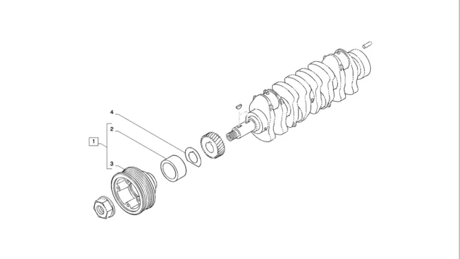 08-014(00) CRANK PULLEY-2 SK130-8 SK140LC Excavator Parts Number Electronic Catalog EPC Manuals