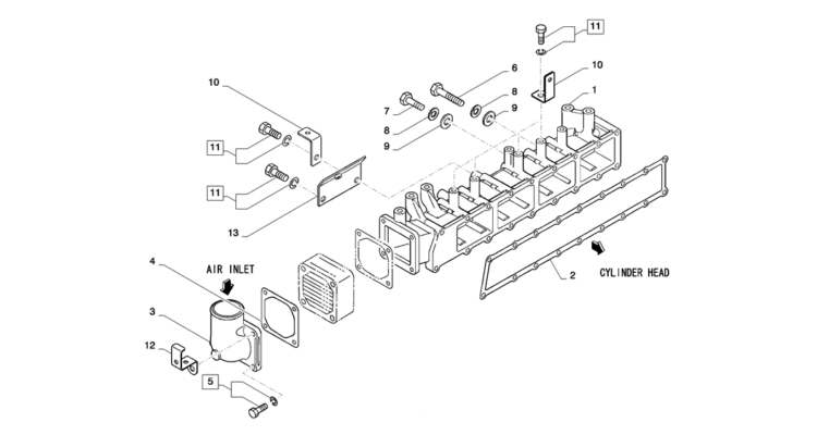 08-017(00) INLET SYSTEM-2 SK130-8 SK140LC Excavator Parts Number Electronic Catalog EPC Manuals