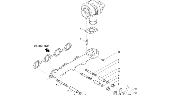 08-018(00) EXHAUST SYSTEM-2 SK130-8 SK140LC Excavator Parts Number Electronic Catalog EPC Manuals