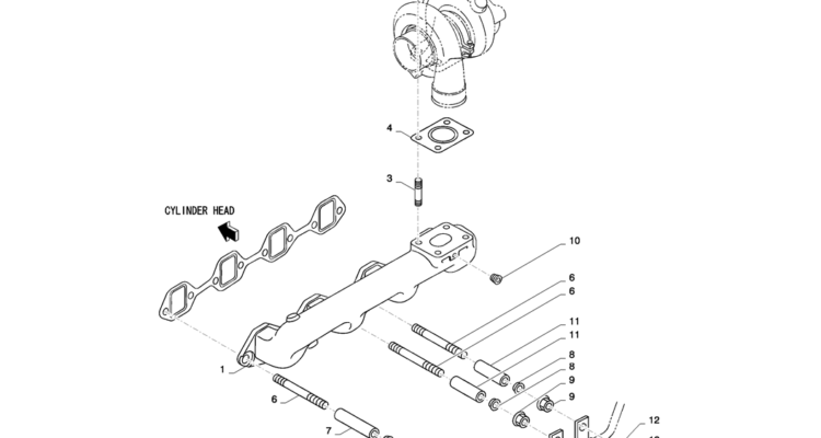 08-018(00) EXHAUST SYSTEM-2 SK130-8 SK140LC Excavator Parts Number Electronic Catalog EPC Manuals