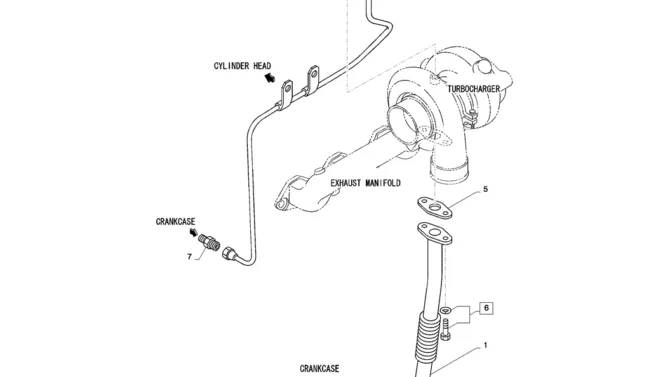 08-020(02) TURBOCHARGER PIPING-2 SK130-8 SK140LC Excavator Parts Number Electronic Catalog EPC Manuals