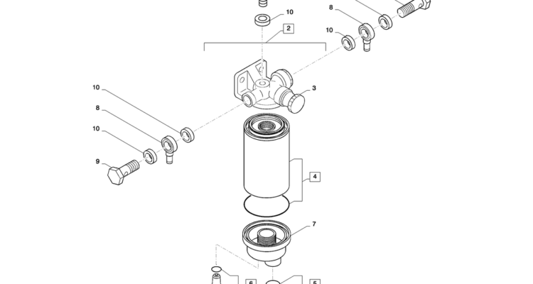 08-030(00) FUEL FILTER-2 SK130-8 SK140LC Excavator Parts Number Electronic Catalog EPC Manuals