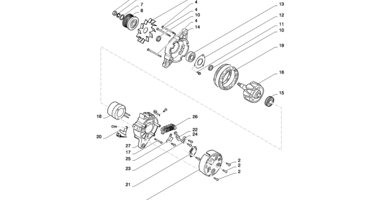 08 034(02) ALTERNATOR (24V 50A)