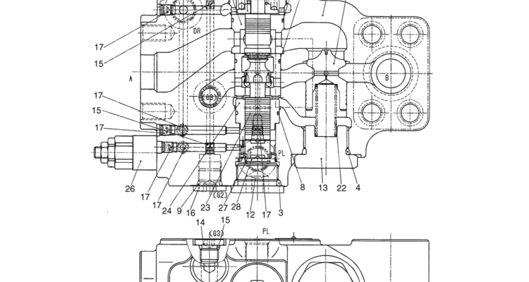 08-06-00(00) VALVE ASSEMBLY, LEFT SIDE HOLDING (BOOM & ARM HOLDING VALVES) (LS28V00008F1)-SK460-8 SK485-8 Kobelco Excavator Parts Number Electronic Catalog EPC Manuals